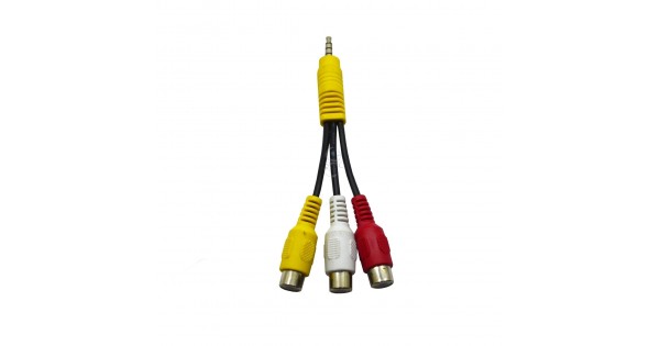 Cabo Adaptador P3 3 Rca Femea 17cm 